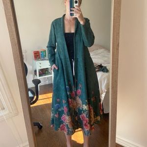 Vintage teal coat